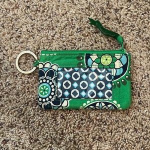 Vera Bradley ID holder with key ring